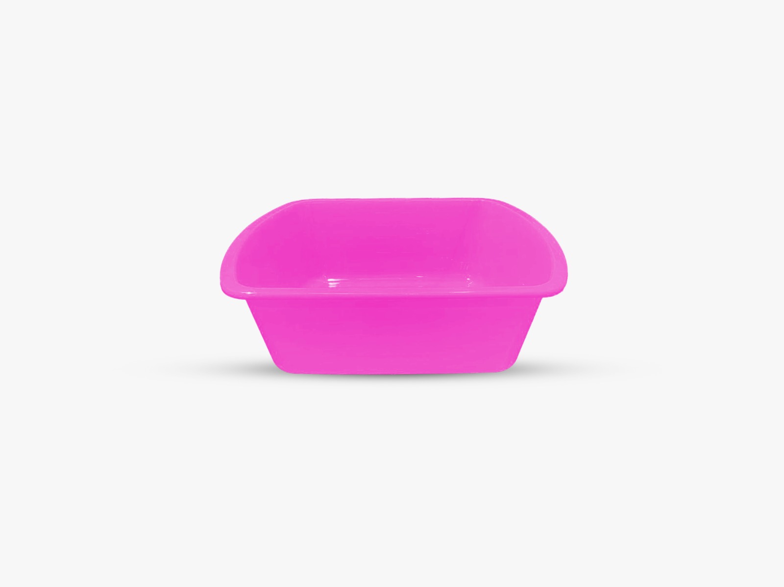 Pink rectangular basin